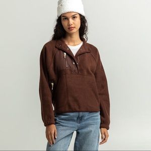 Brown fleece jacket